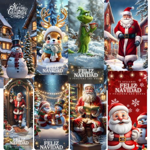 Miniatura 2 de Funda forro puerta navidad GRINCH